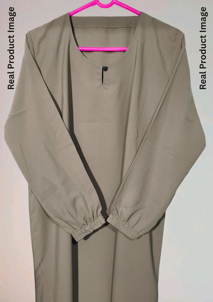 Firdous Fabric Plain Abaya for Women – Without Dupatta, No Hijab – Soft & Flowing Modest Wear